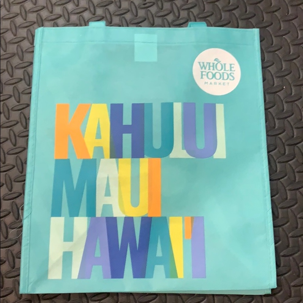 Whole Foods Hawaii Maui reusable shopping bag. NWT